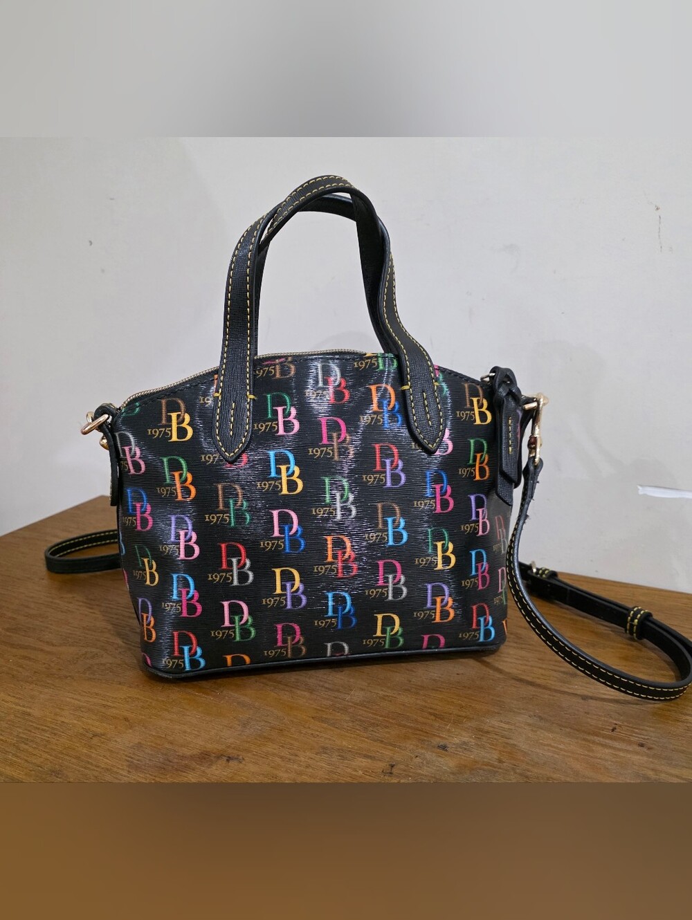 Dooney and bourke Coated Canvas Multicolor Color Crossbody/Satchel Bag - Picture 5 of 13